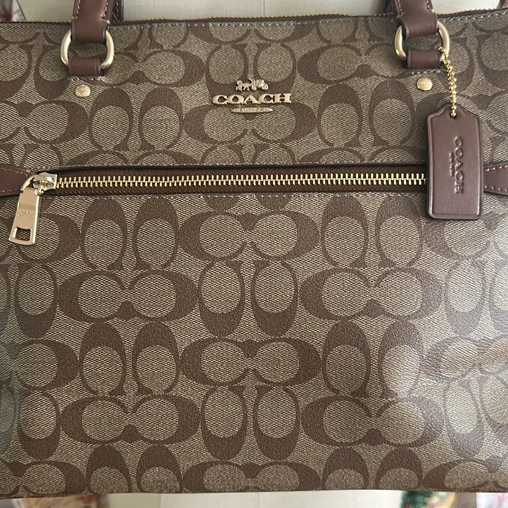 Coach F79609 Signature Tote Bag for Women X& 2 matching wallets - Picture 3 of 16